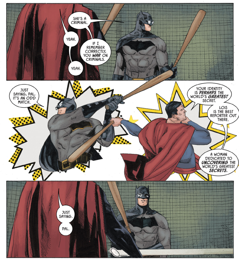 Illustration for article titled Batman and Superman's Double Date Is One of the Cutest Comic Book Team-Ups Ever